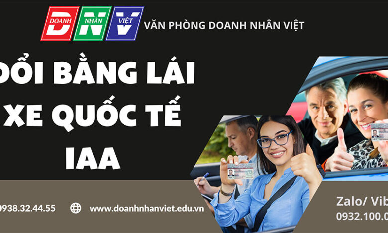Đổi bằng lái xe quốc tế IAA
