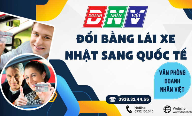 Đổi bằng lái xe Nhật sang quốc tế