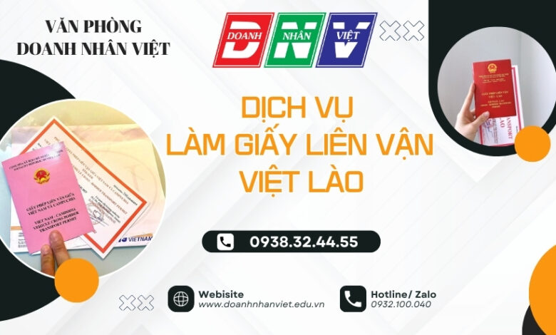 Dịch vụ làm giấy liên vận Việt Lào