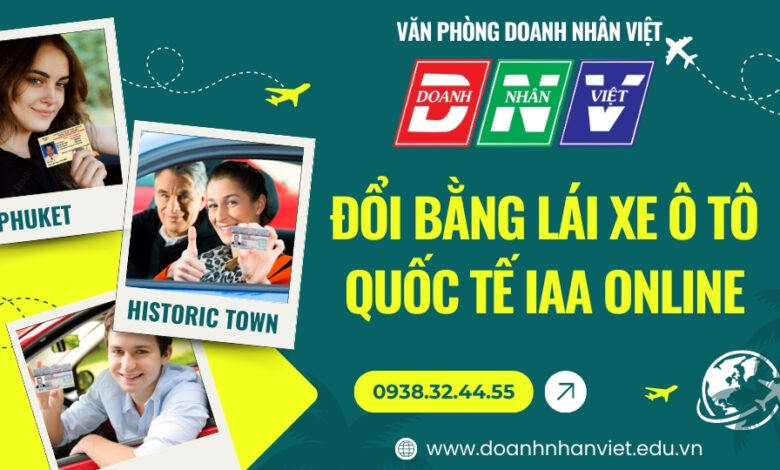 Đổi bằng lái xe ô tô quốc tế IAA online