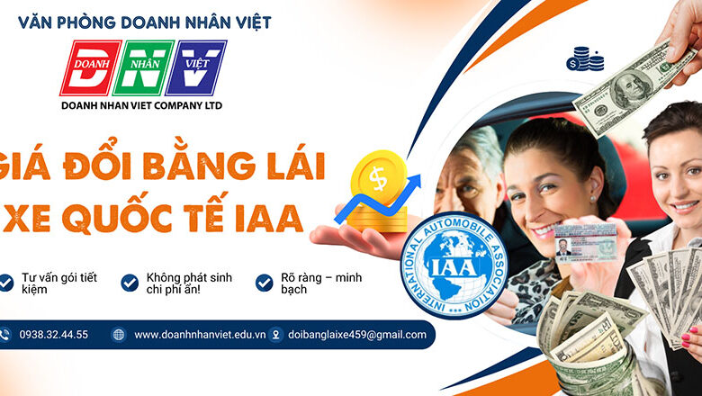 Giá đổi bằng lái xe quốc tế IAA