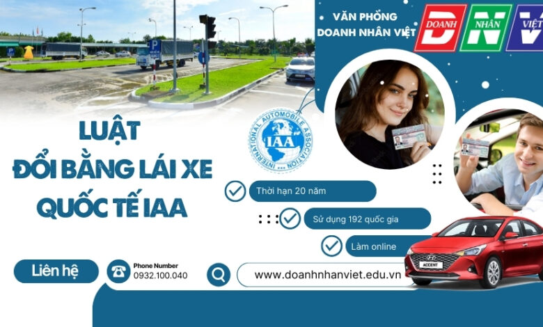 Luật đổi bằng lái xe quốc tế IAA