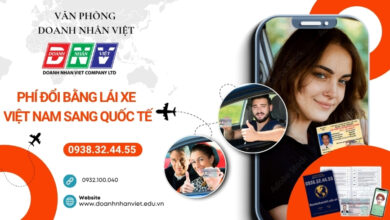 Phí đổi bằng lái xe Việt Nam sang quốc tế
