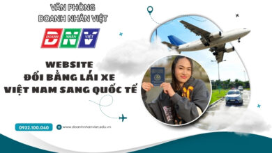 Website đổi bằng lái xe Việt Nam sang quốc tế
