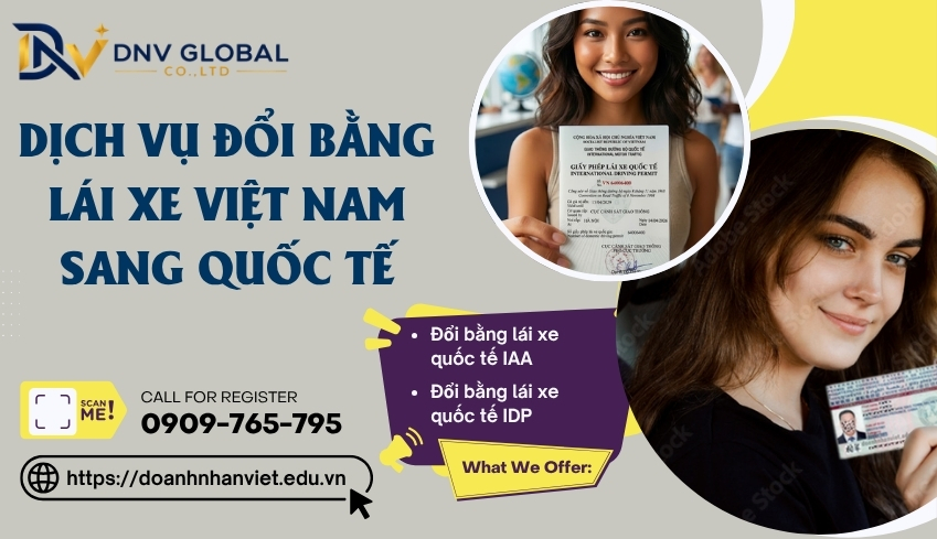 Dịch vụ đổi bằng lái xe Việt Nam sang quốc tế