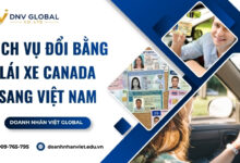 Dịch vụ đổi bằng lái xe Canada sang Việt Nam