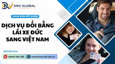 Dịch vụ đổi bằng lái xe Đức sang Việt Nam