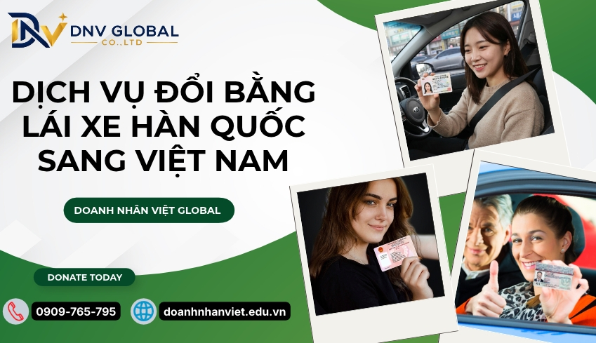 Dịch vụ đổi bằng lái xe Hàn Quốc sang Việt Nam
